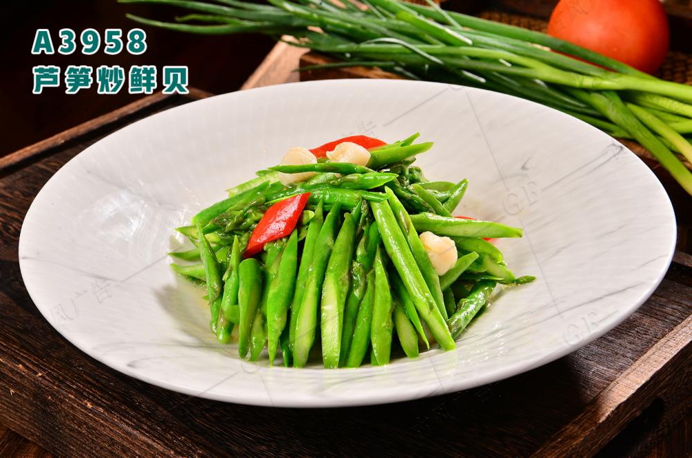 A3958蘆筍炒鮮貝