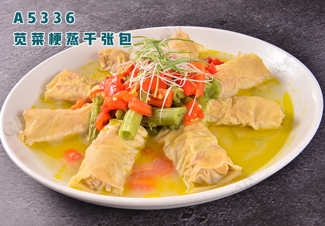 A5336苋菜梗蒸千張包