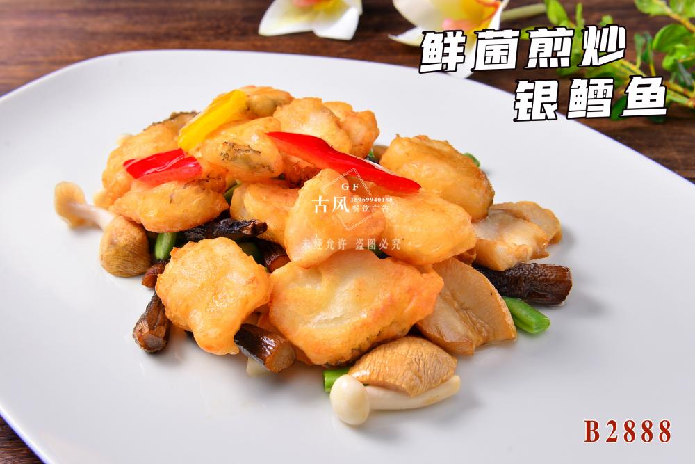 B2888鮮菌煎炒銀(yín)鳕魚