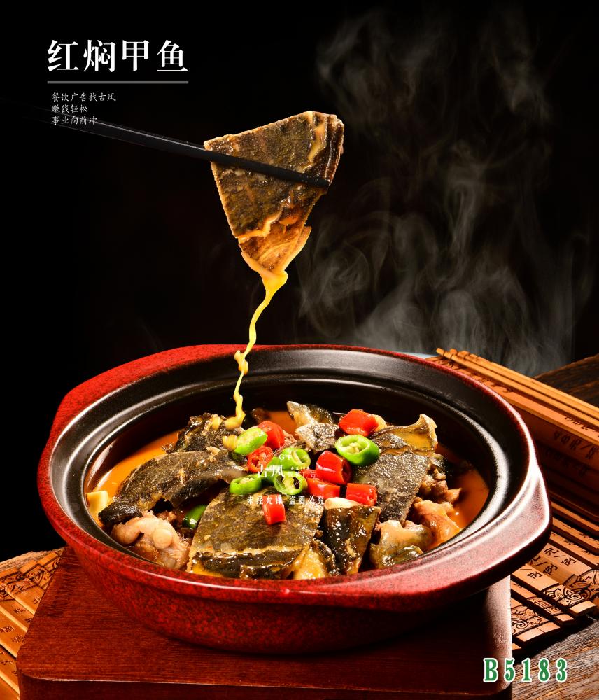 B5183紅(hóng)焖甲魚 外(wài)塘甲魚
