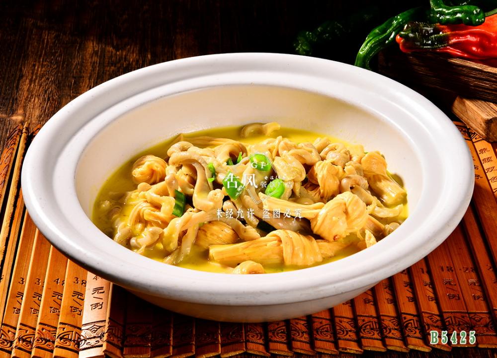 B5425青椒豬肚焖腐竹