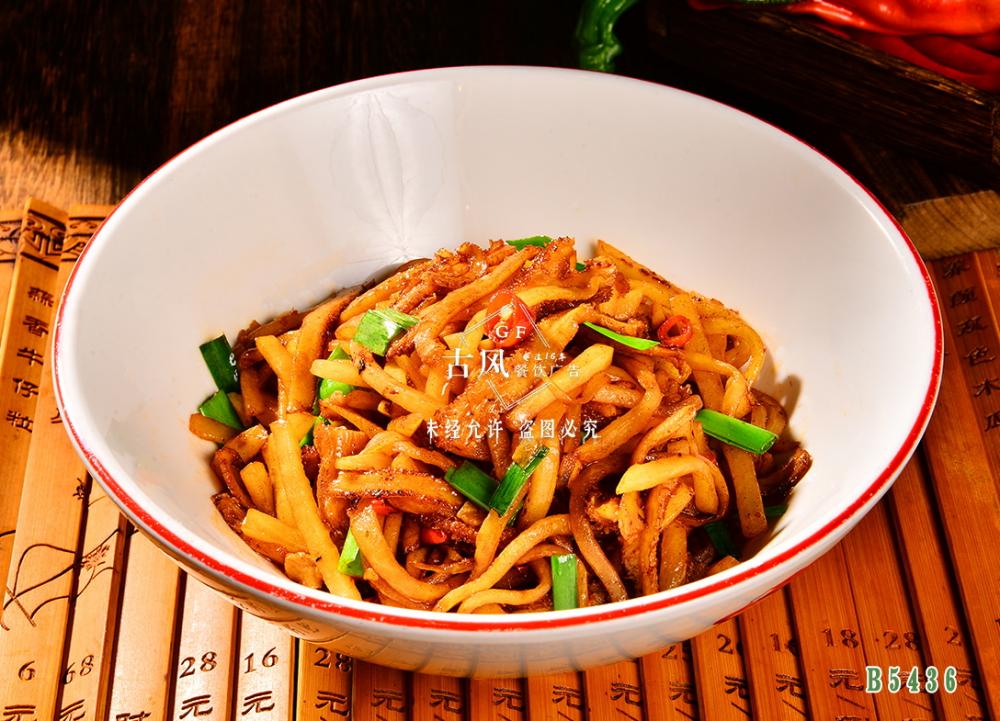 B5436酸蘿蔔炒牛肚