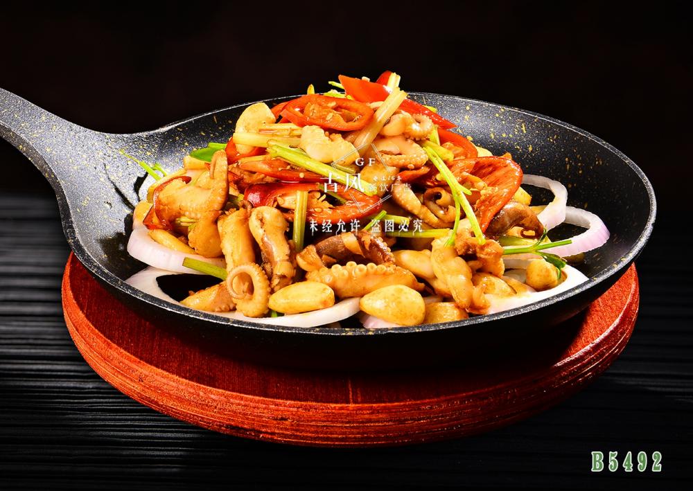 B5492香辣八爪魚   鐵(tiě)闆八爪魚