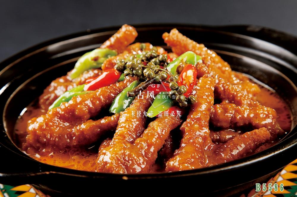 B5586麻辣吮指雞爪 外(wài)婆雞爪 紅(hóng)燒雞爪