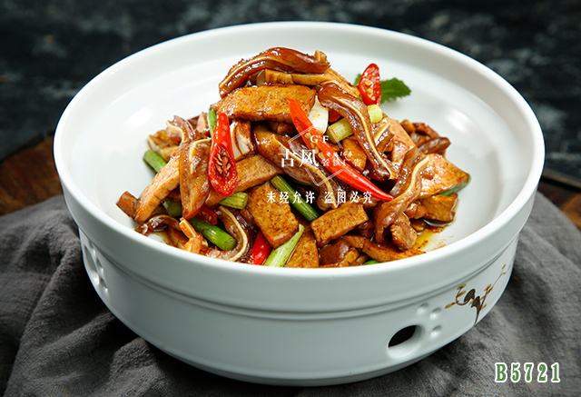 B5721香幹炒耳尖 香幹炒豬耳