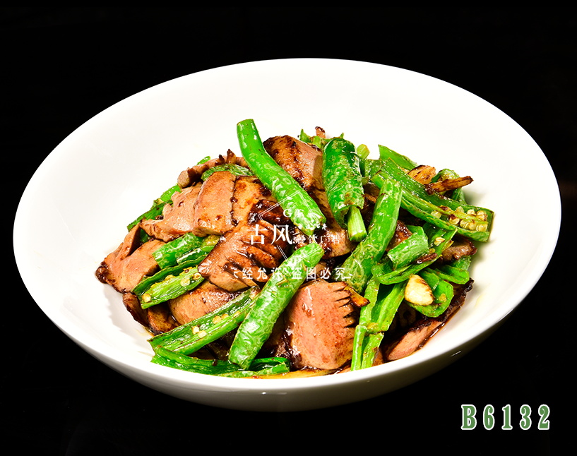 B6132尖椒爆腰花(huā)