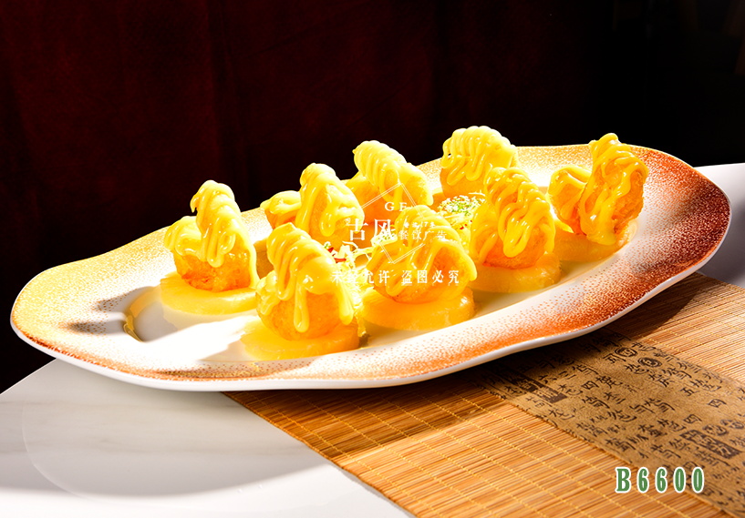 B6600鳳梨芥味蝦球