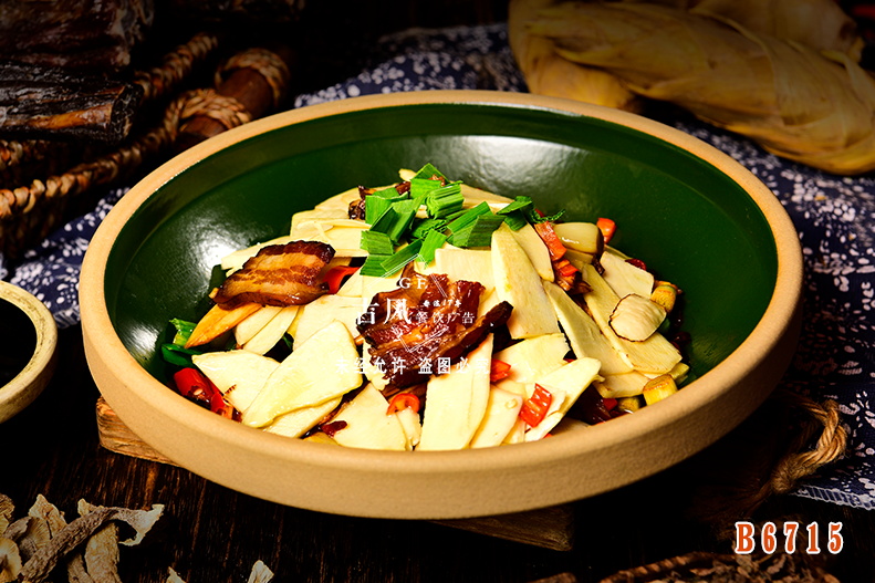 B6715冬筍炒臘肉