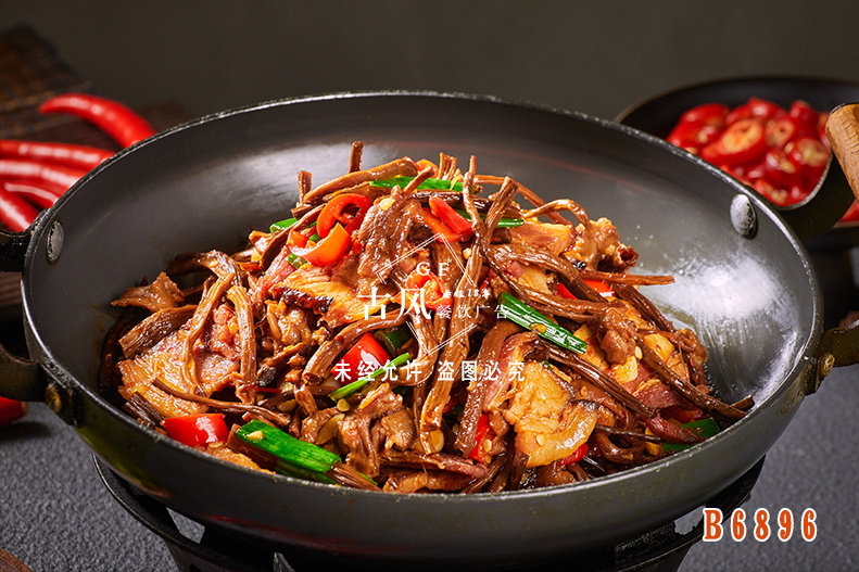 B6896茶樹(shù)菇炒臘肉